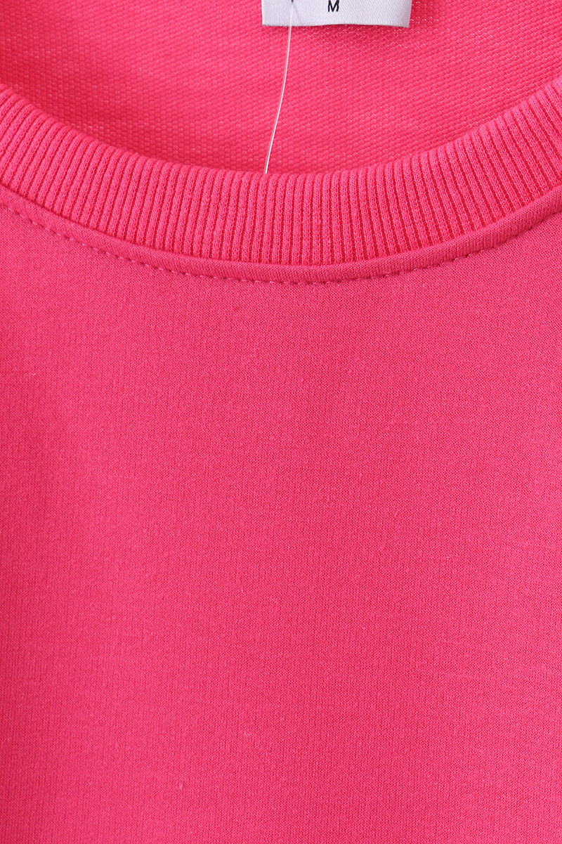 Megenta christmas tree sequin mom&me top