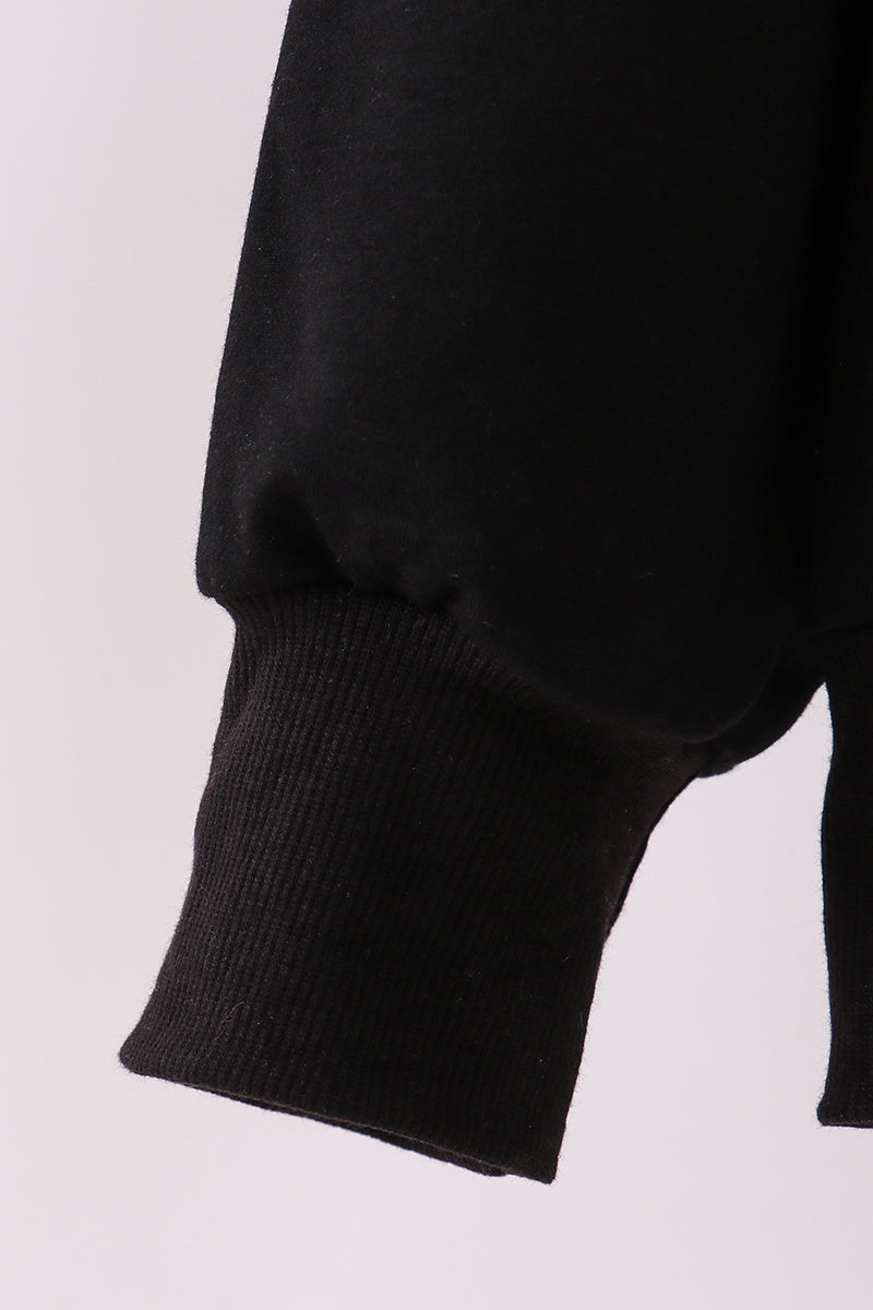 Black grinch sequin mom&me top