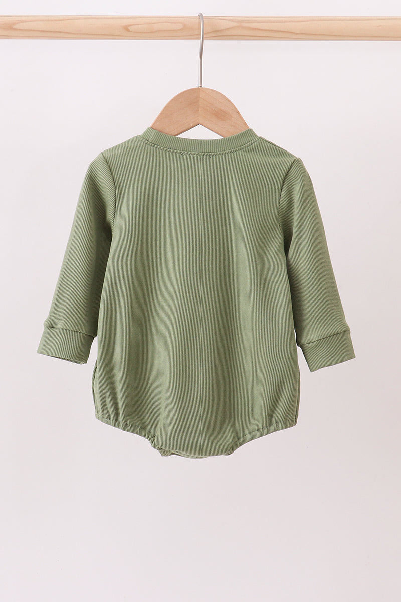 Green christmas tree ribbon embroidery bubble