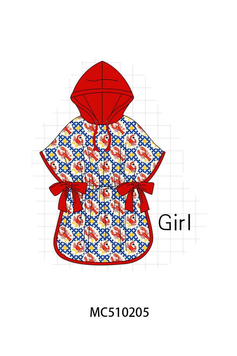 PO71 Red lobster crab lemon print collection