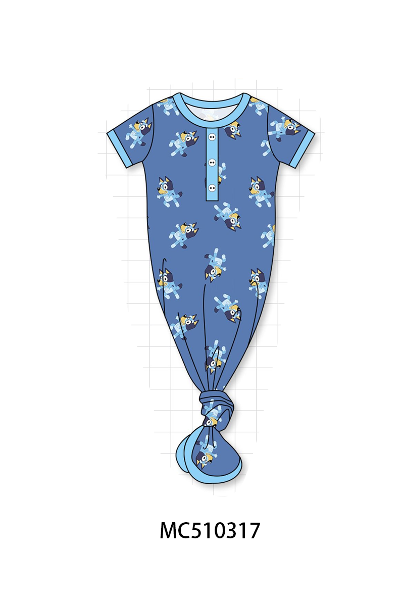 PO71 Blue character print bamboo collection