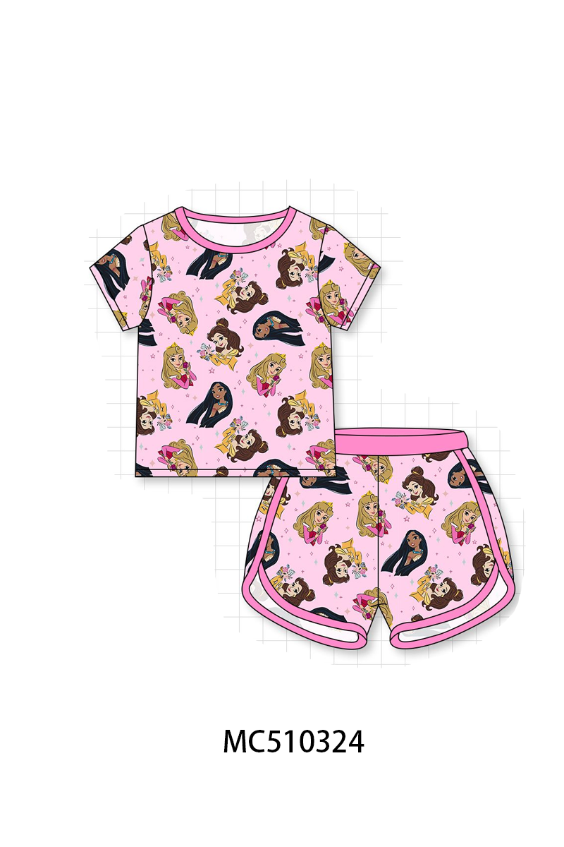 PO71 Pink character princess bamboo collection