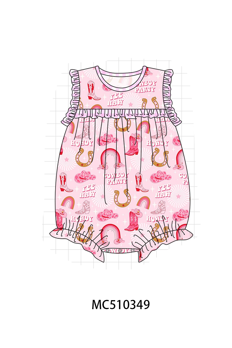 PO71 Pink cowboy party ruffle collection