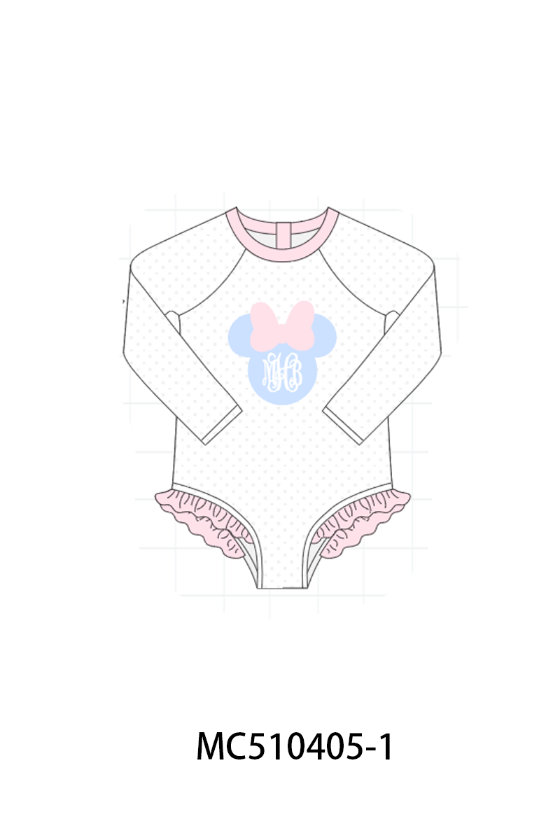 PO71 Character monogram embroidery swimsuit collection