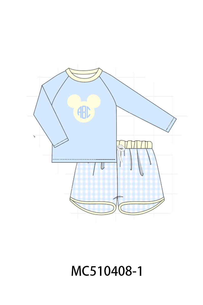 PO71 Character monogram embroidery swimsuit collection