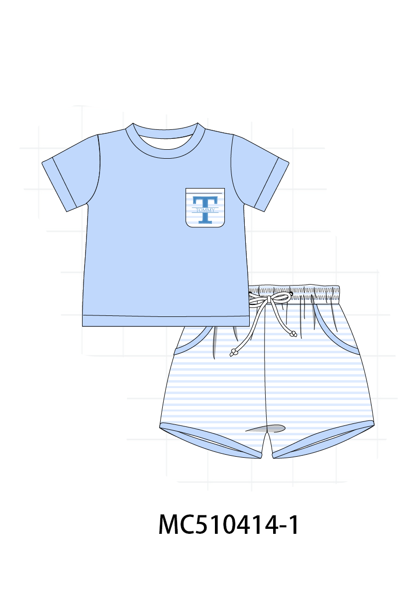 PO71 Pink monogram embroidery collection