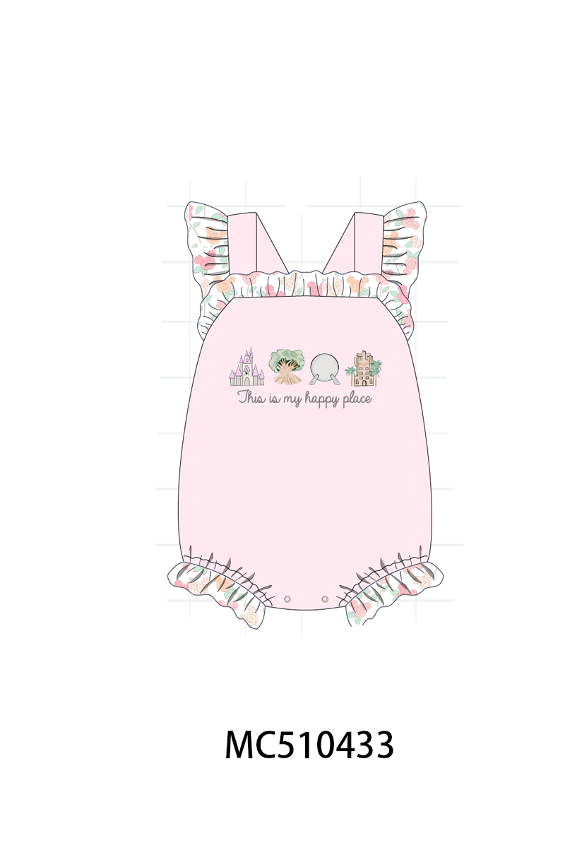 PO71 Pink & blue this is my happy place embroidery collection