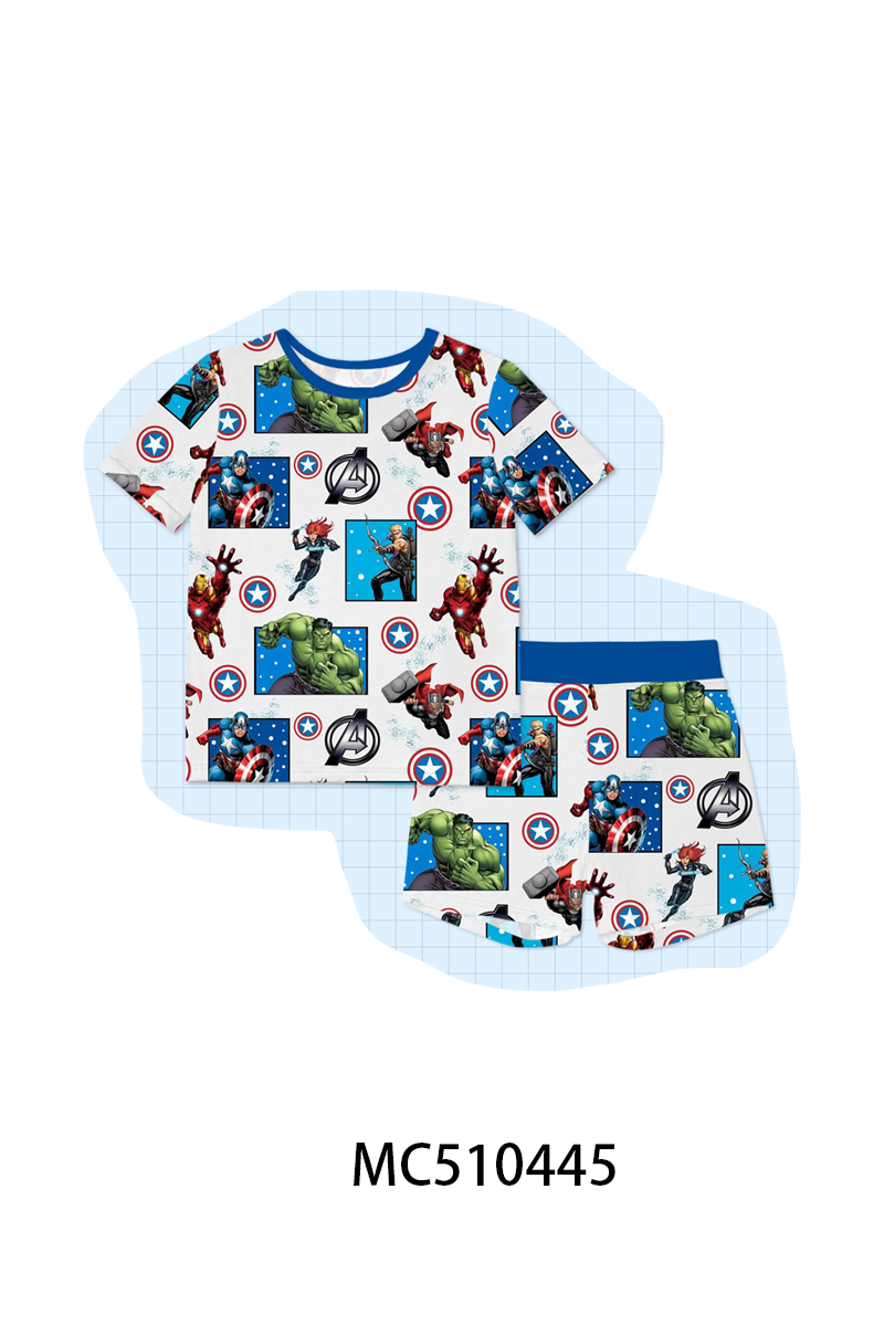 PO71 Character print bamboo pajama collection 1