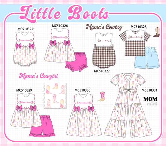 PO71 Mama's cowgirl cowboy embroidery collection