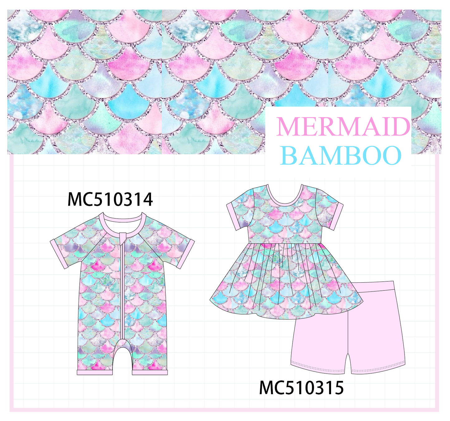 PO71 Mermaid bamboo collection