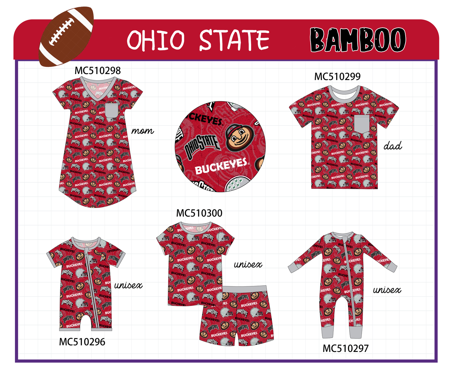 PO71 Ohio state bamboo family PJS collection