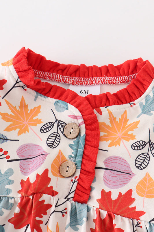 Fall floral baby gown