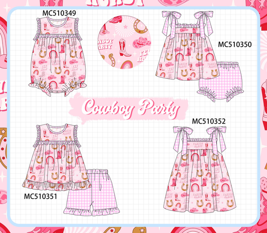 PO71 Pink cowboy party ruffle collection