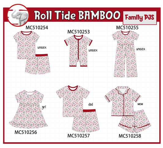 PO71 Red Alabama bamboo family PJS collection